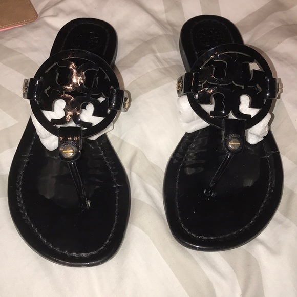 Tory Burch Shoes - Black Tory Burch Miller sandals